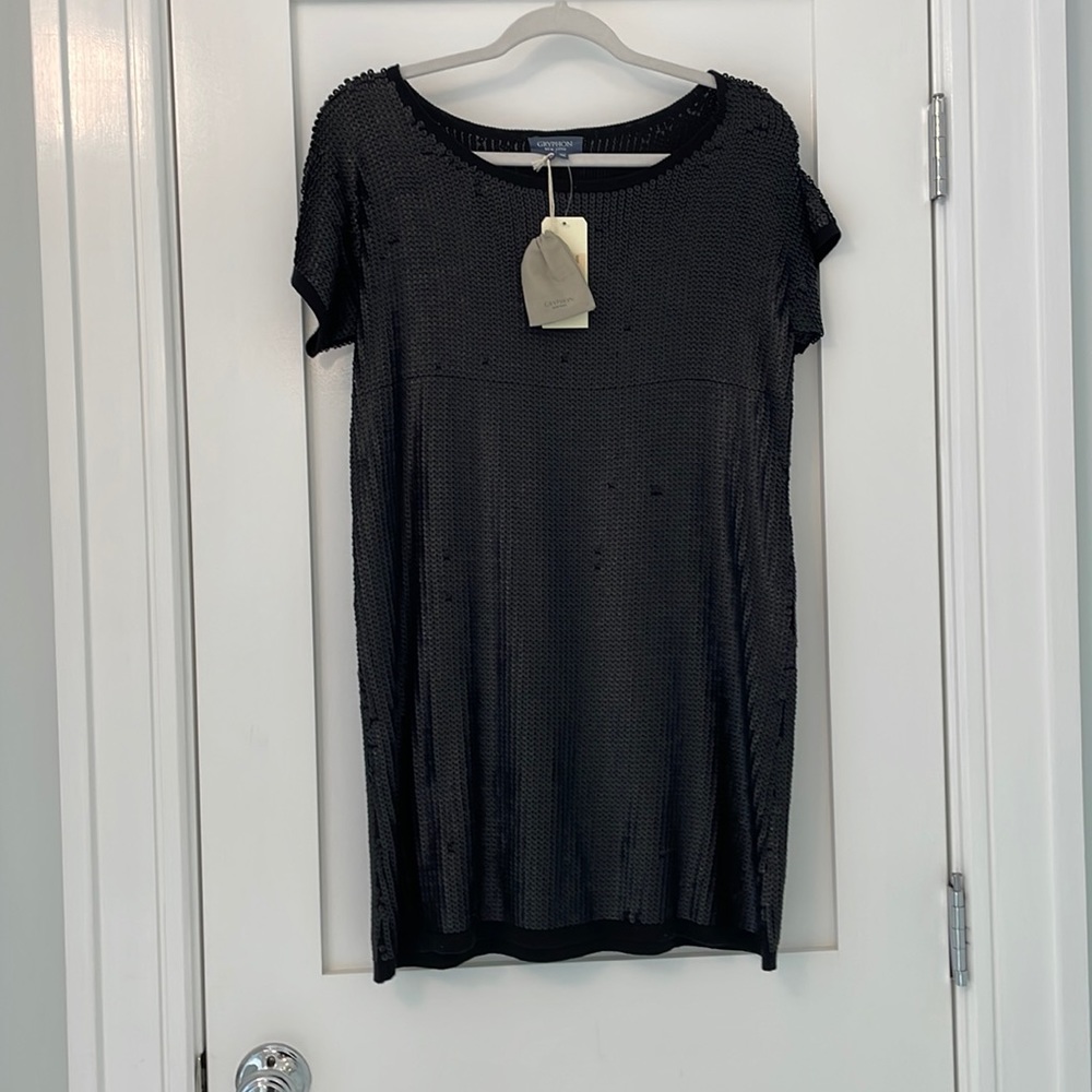 Gryphon New York never worn black sequin dress